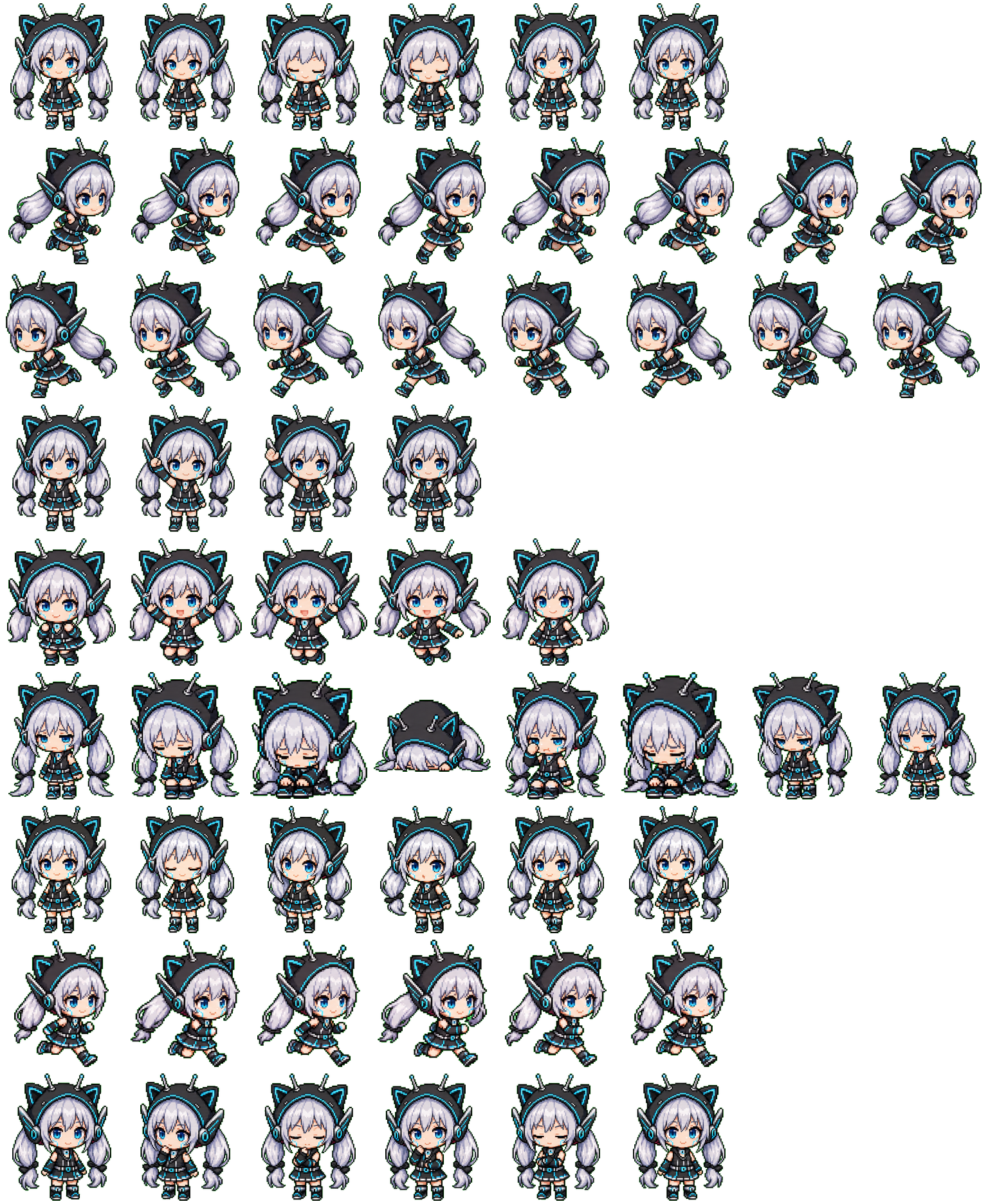 Nyako Shigure sprite-sheet