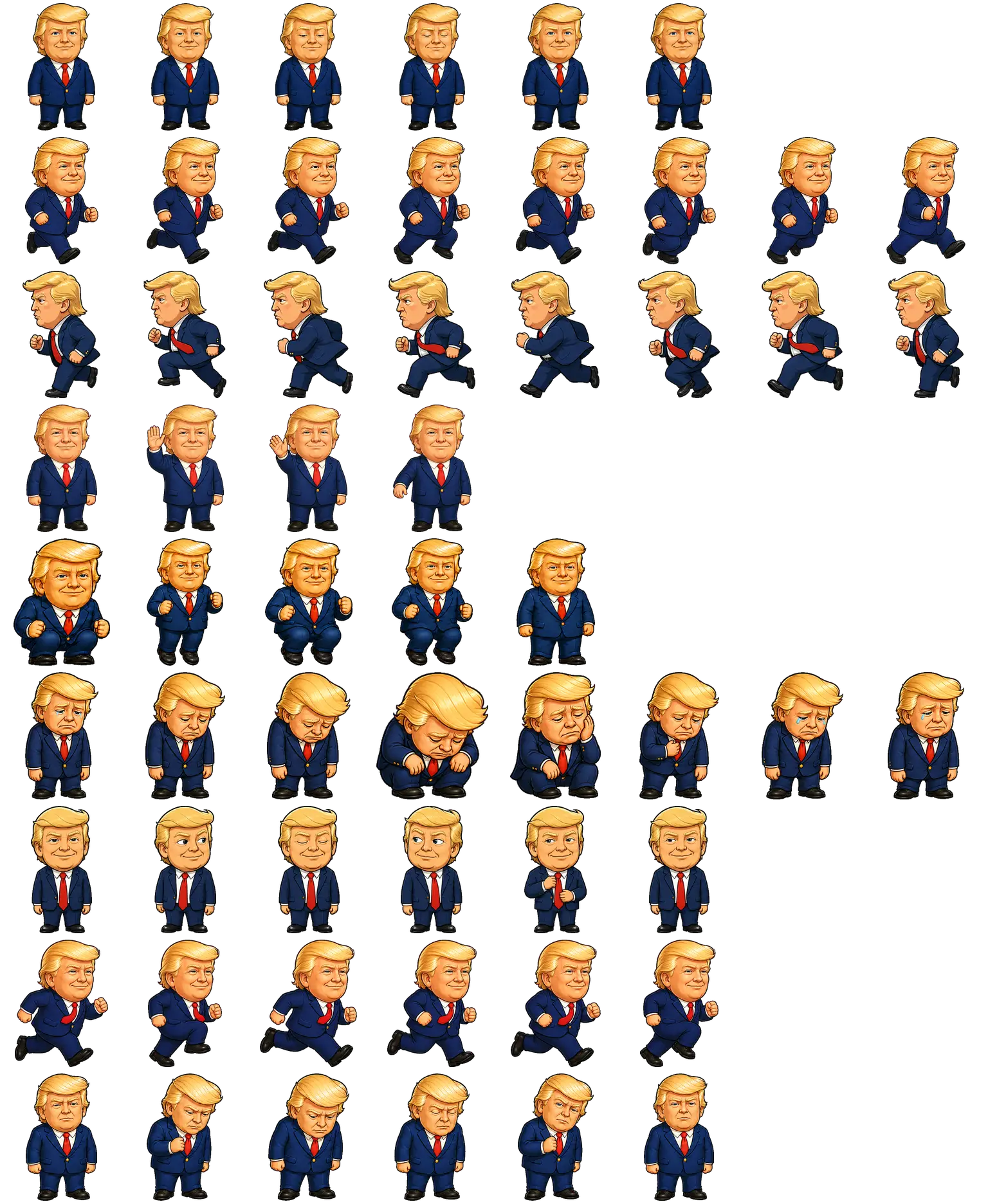 Trump sprite-sheet