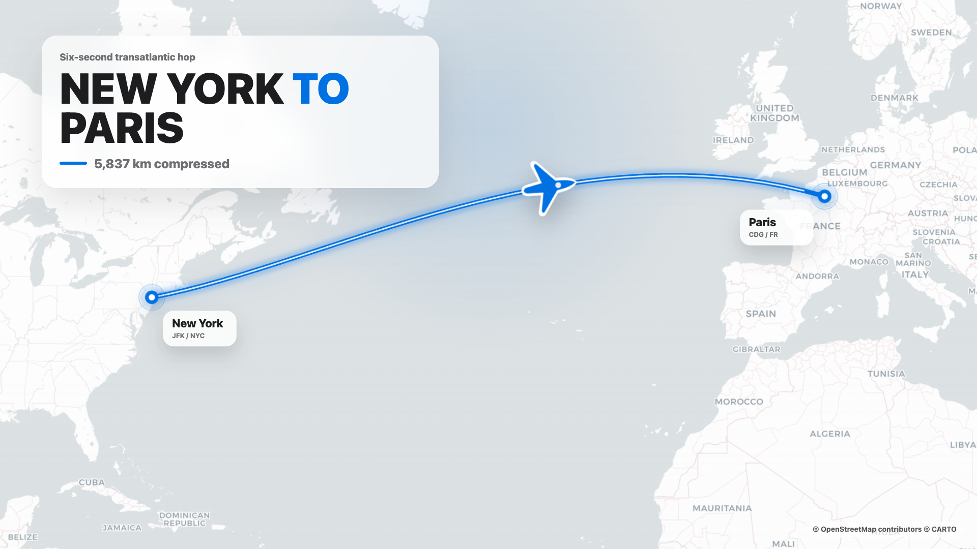 Flight Map Route