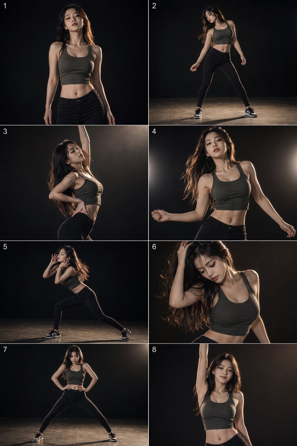 Sensational Girl Dance Storyboard — 8 shots