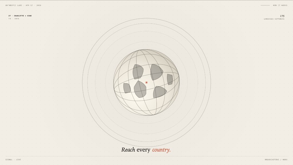 Motion-design hero — looping CSS animations